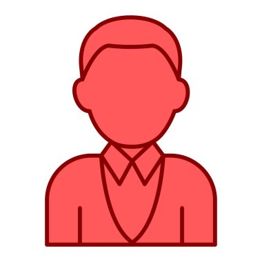 Man avatar karakter vektör çizimi tasarımı