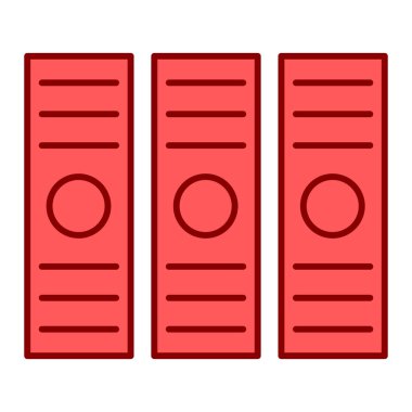 dosya dizinleri ikon vektör illüstrasyonu