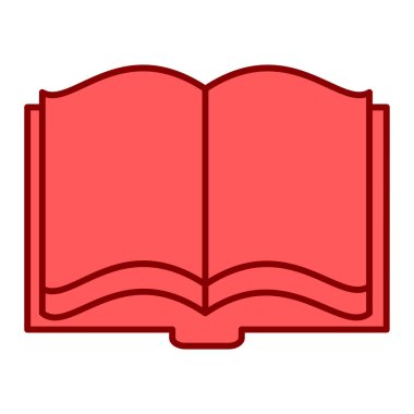 kitap simgesi vektör illüstrasyonu