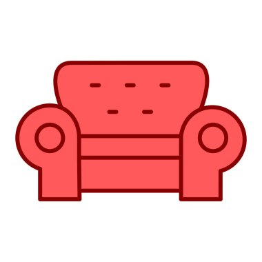 kanepe ikonu vektör illüstrasyonu