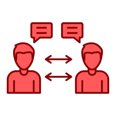 İnsanlar vektör resimleme simgesinden bahsediyorlar