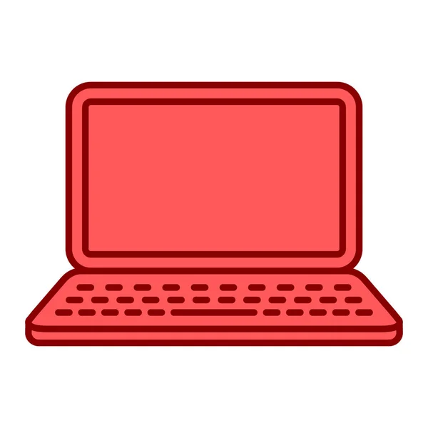 Laptop Computer Technologie Ikone Vektor Illustration Grafik Design — Stockvektor