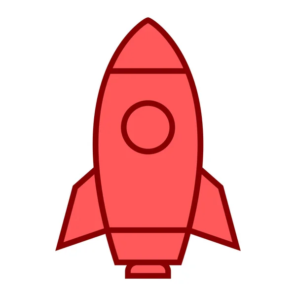 Raket Pictogram Vector Illustratie — Stockvector