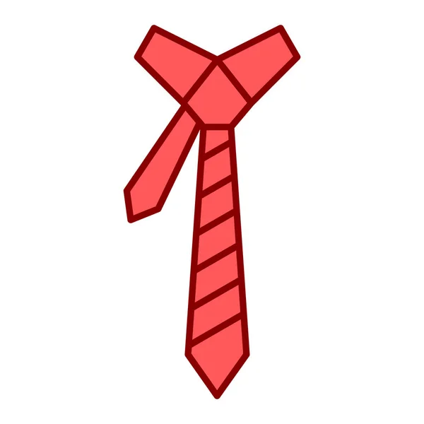 Tie Icon Flat Illustration Bow Vector Symbol Web — ストックベクタ