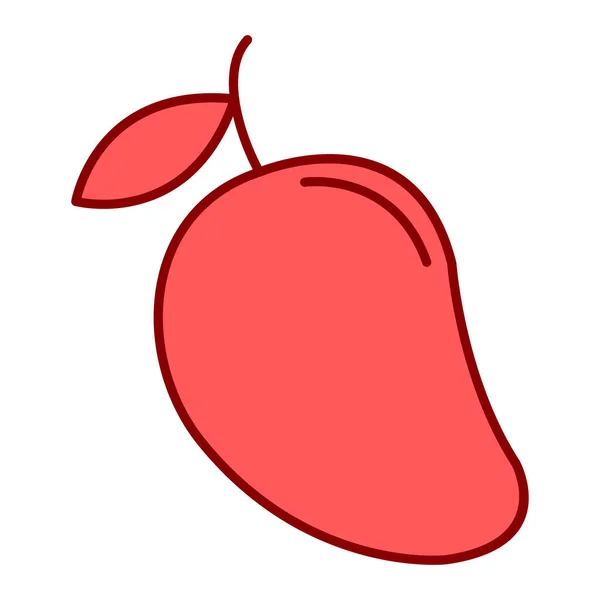 Ikona Czerwonego Jabłka Ilustracja Wektora — Wektor stockowy