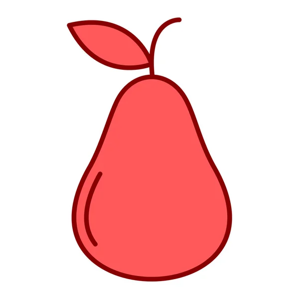 Köstliche Frische Früchte Symbol Vektor Illustration Design — Stockvektor