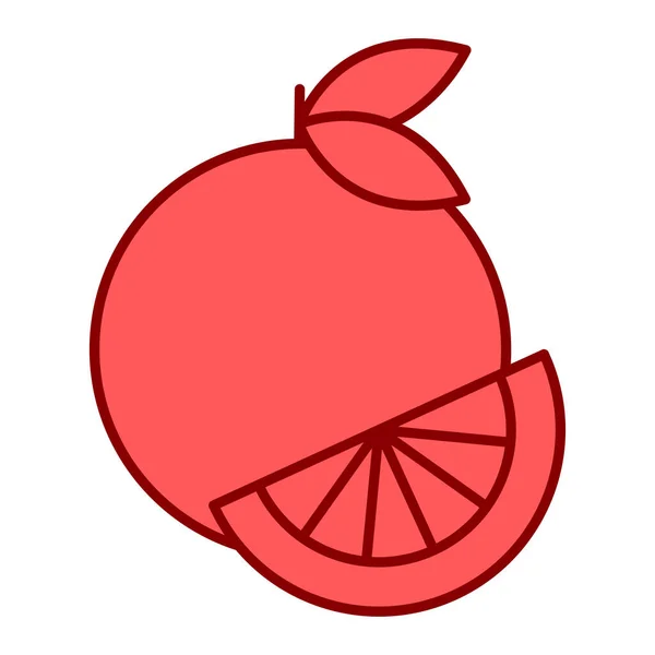 Icono Frutas Verduras Sobre Fondo Blanco Ilustración Vectorial — Vector de stock