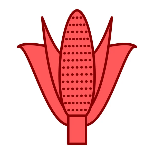 トウモロコシのアイコンのベクトル図 — ストックベクタ
