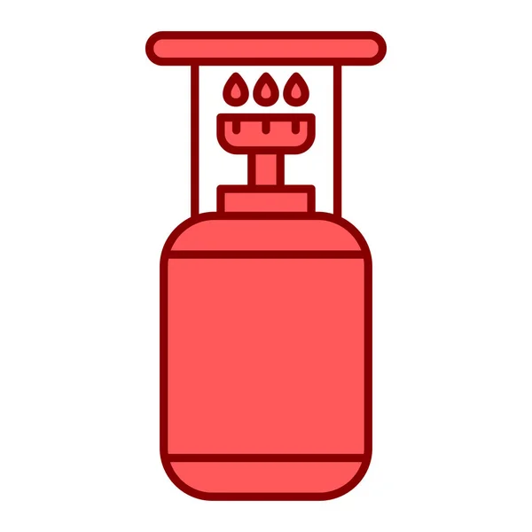 Icona Del Bruciatore Gas Illustrazione Vettoriale Isolato Sfondo Bianco — Vettoriale Stock