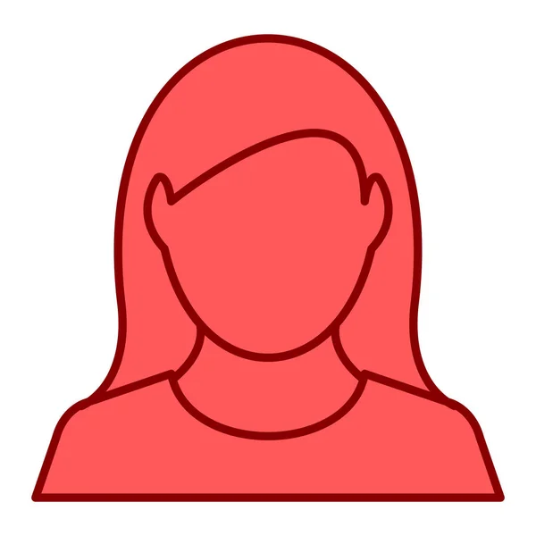Femme Avatar Personnage Vecteur Illustration Conception — Image vectorielle