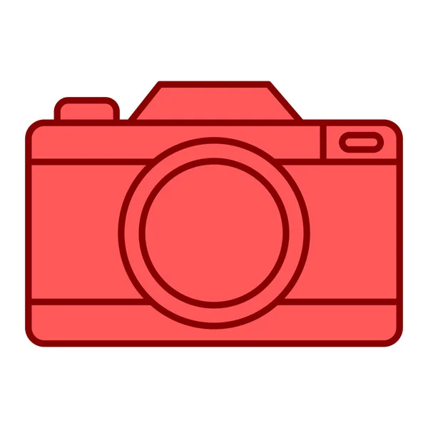 Camera Photographic Icon Simple Illustration Photography Device Vector Design — Stock Vector