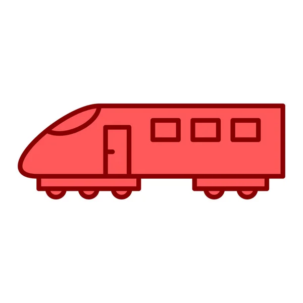 Trein Pictogram Vector Illustratie — Stockvector