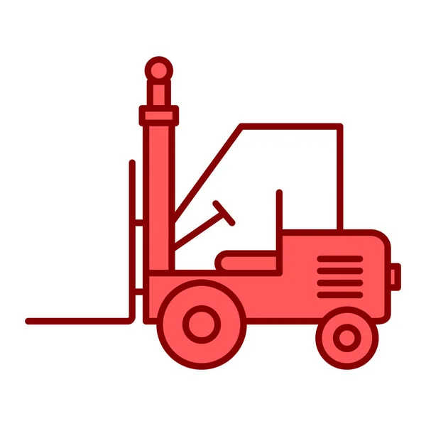 Forklift Kamyon Simgesi Vektör Illüstrasyon Tasarımı — Stok Vektör