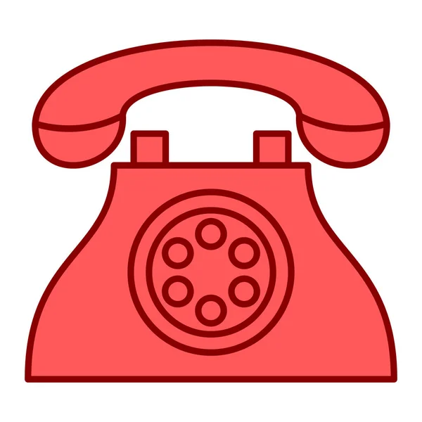 Telefon Web Ikon Egyszerű Tervezés — Stock Vector