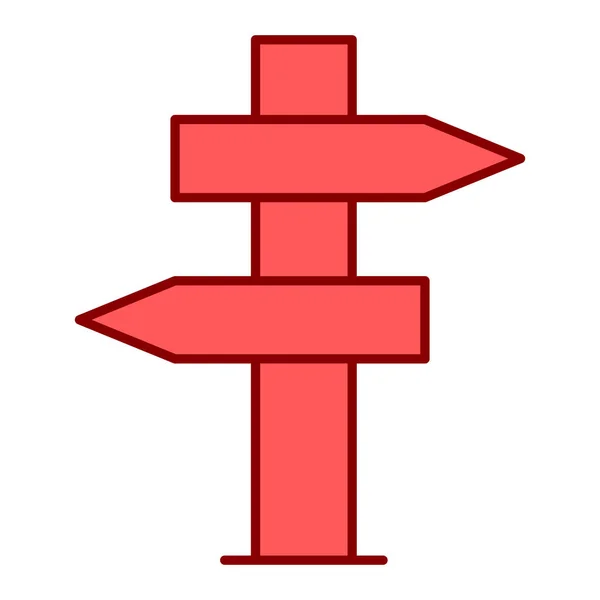 Vector Illustration Signpost Icon - Stok Vektor