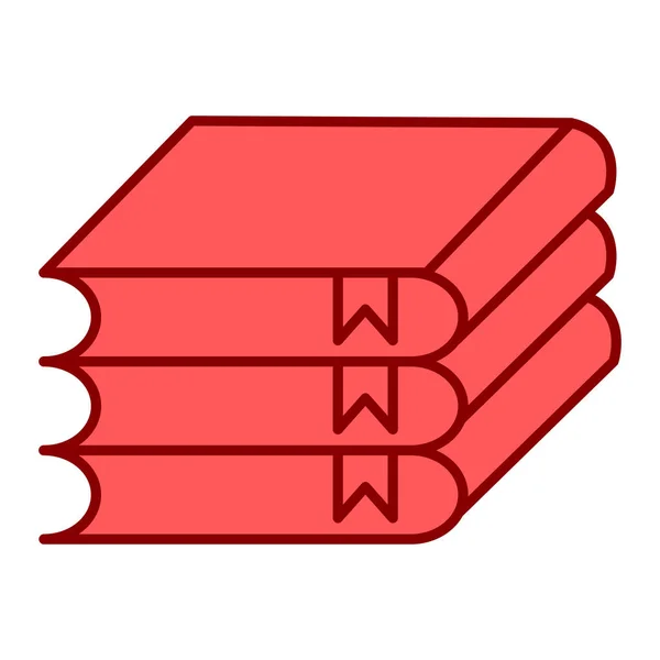 Book Red Ribbon Pencil Vector Illustration Graphic Design — Stock Vector