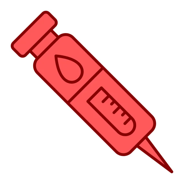 Значок Медичного Шприца Проста Ілюстрація Тесту Вакцини Векторні Значки Інтернету — стоковий вектор