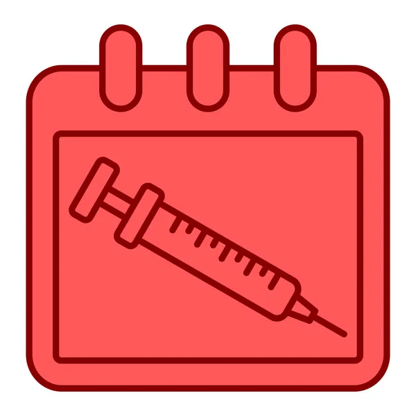 Icono Jeringa Médica Esquema Ilustración Los Iconos Vectores Análisis Sangre — Vector de stock