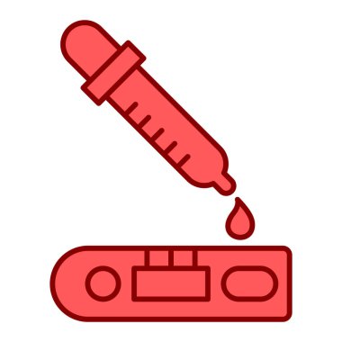 Kan testi tüp simge vektör çizim grafik tasarım