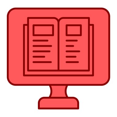 kitap simgesi vektör illüstrasyonu