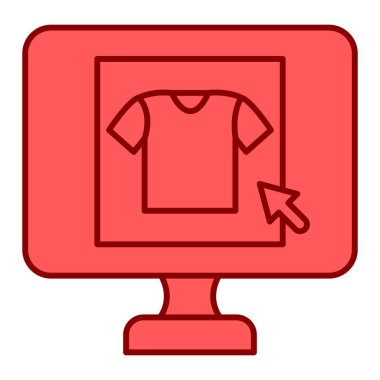 Alışveriş poşeti ikonu. Web için dizüstü bilgisayar vektör simgelerinin özet çizimi