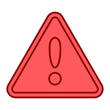 Dikkat uyarı işareti illüstrasyon vektör