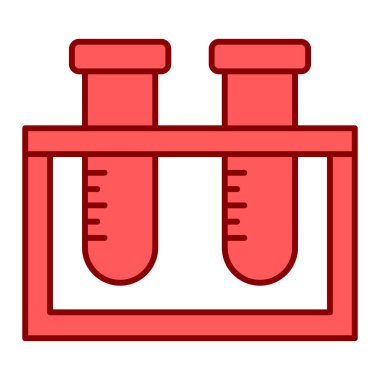 test tübü ikon vektör çizimi