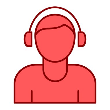 Müşteri desteği ikon vektör illüstrasyonu