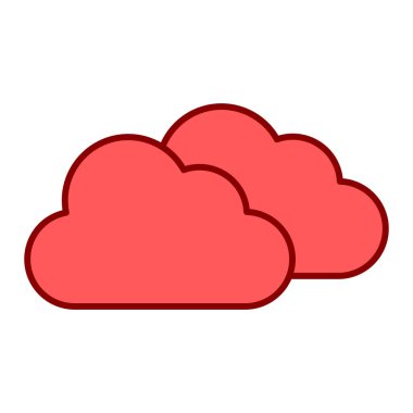 Bulut hesaplama simgesi vektör illüstrasyonu