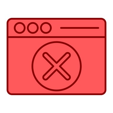 tarayıcı pencere simgesi vektör illüstrasyonu