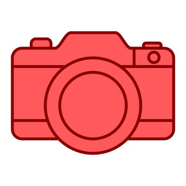 kamera simgesi vektör illüstrasyonu