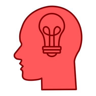 Ampullü bir kafa vektör illüstrasyonu