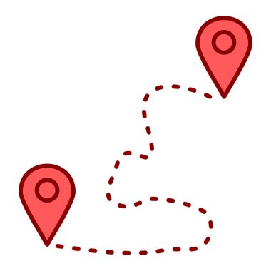 Harita işaretleyici simgesi. vektör illüstrasyonu