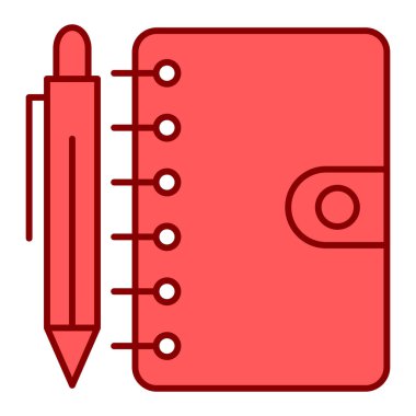 Kalem. Web simgesi basit illüstrasyon