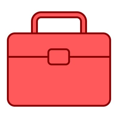 Çanta. Web simgesi basit illüstrasyon