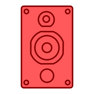 Müzik çalar simgesinin vektör illüstrasyonu