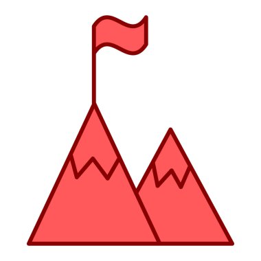 dağ ikonu vektör illüstrasyonu