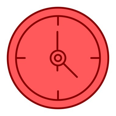 Saat simgesi vektör illüstrasyonu