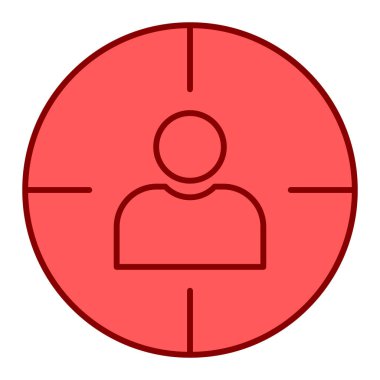 kullanıcı. Web simgesi basit illüstrasyon