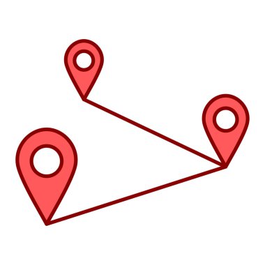 gps navigasyon pin simgesi vektör illüstrasyon tasarımı