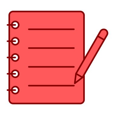 kalem ve kalem ikonu vektör illüstrasyon tasarımı içeren not defteri