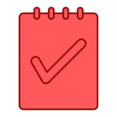 Kontrol listesi simgesi. Web için basit kalem vektör simgeleri çizimi