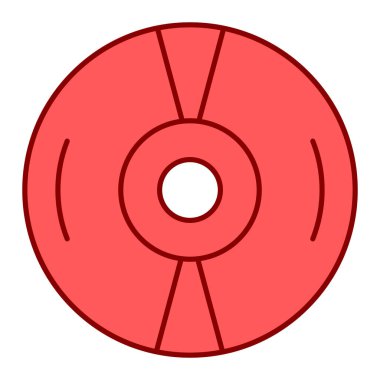 Tek izole nesne simgesinin vektör illüstrasyonu