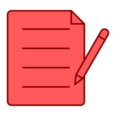 Belge. Web simgesi basit illüstrasyon