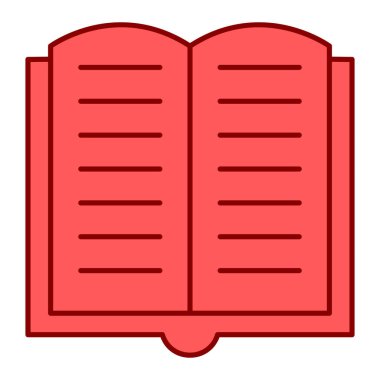 kitap simgesi vektör illüstrasyonu