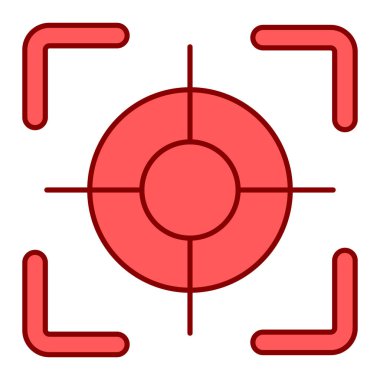 hedef simge vektör illüstrasyonu