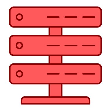 Web ve mobil için sunucu vektör simgesi