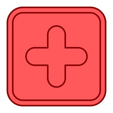 Hastane Simgesi Vektör İllüstrasyonu