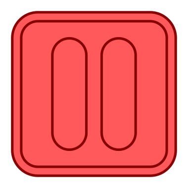 Modern b 'nin vektör illüstrasyonu kırmızı simgeden yoksun