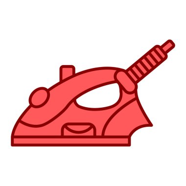 Demir vektör simgesi. Resim beyaz arkaplanda izole edildi.